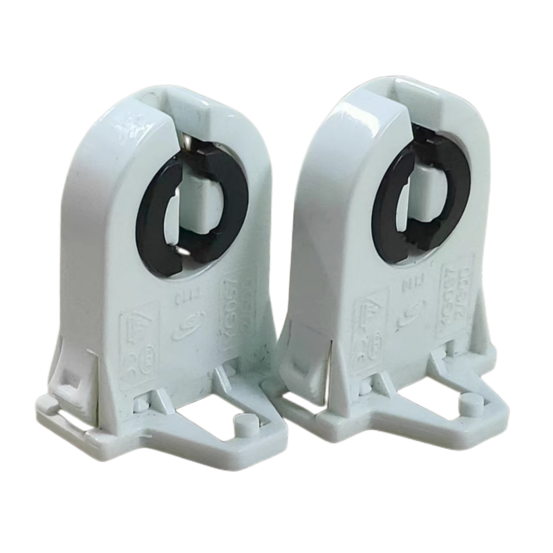 Portalámparas T8 sin derivación de 5 uds, casquillo de portalámparas de lápida tipo giro UL G13 para reemplazo de tubo fluorescente LED T10 T12