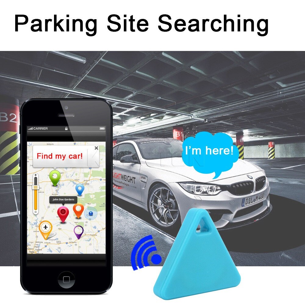 Hundar katt husdjur tracker bluetooth anti-förlorade tracer triangelnycklar barn trackers finder