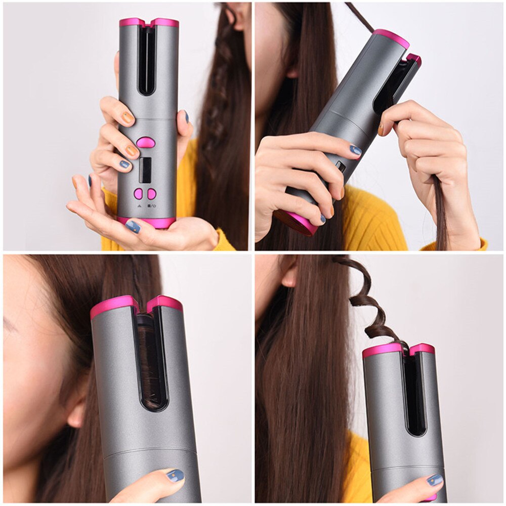 Automatische Haar Curler, Automatische Keramik kabellos Haar Curler, Haar Winken Pinzette, Strand Wellen, Eisstockschießen Eisen, Luft Curler, Wi