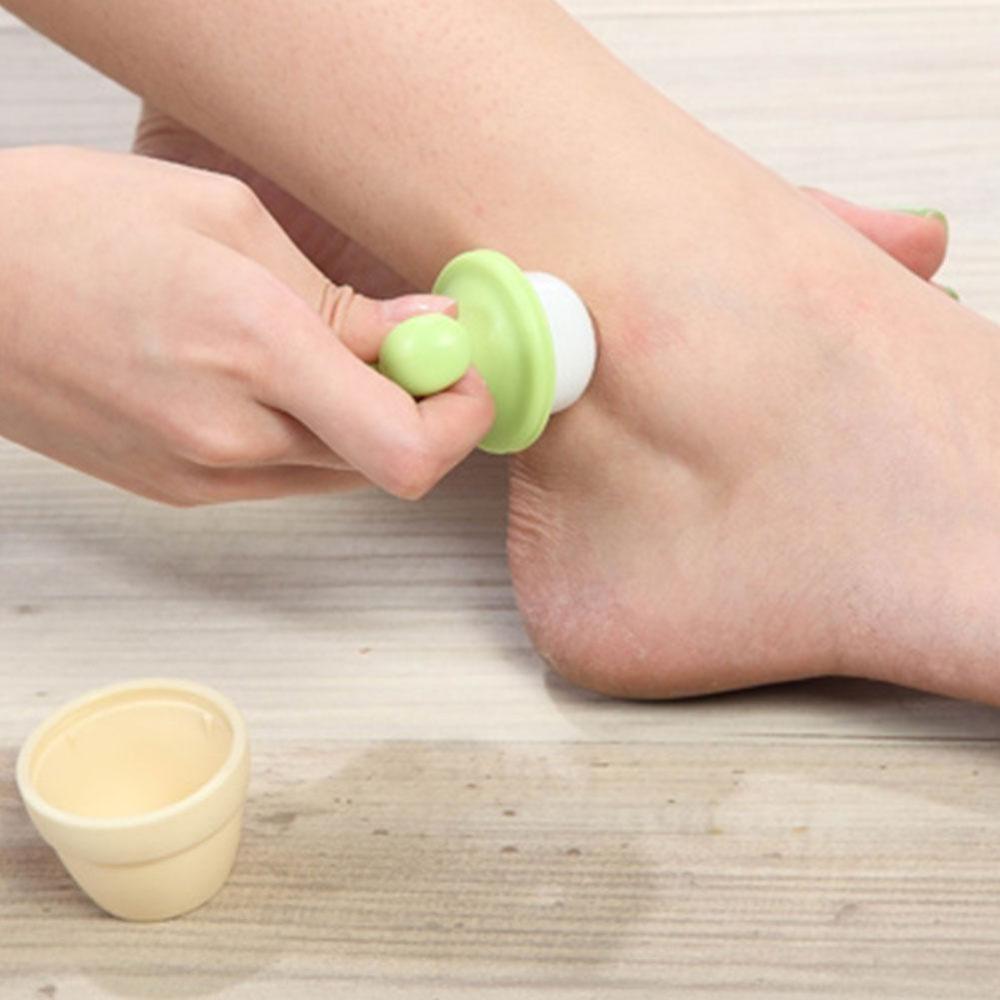Masajeador Manual de mano para el cuerpo con forma de planta en maceta en miniatura, para escritorio, pie, cuentas, rodillo, cuello, cara, bola, decoración, Massa E5V0