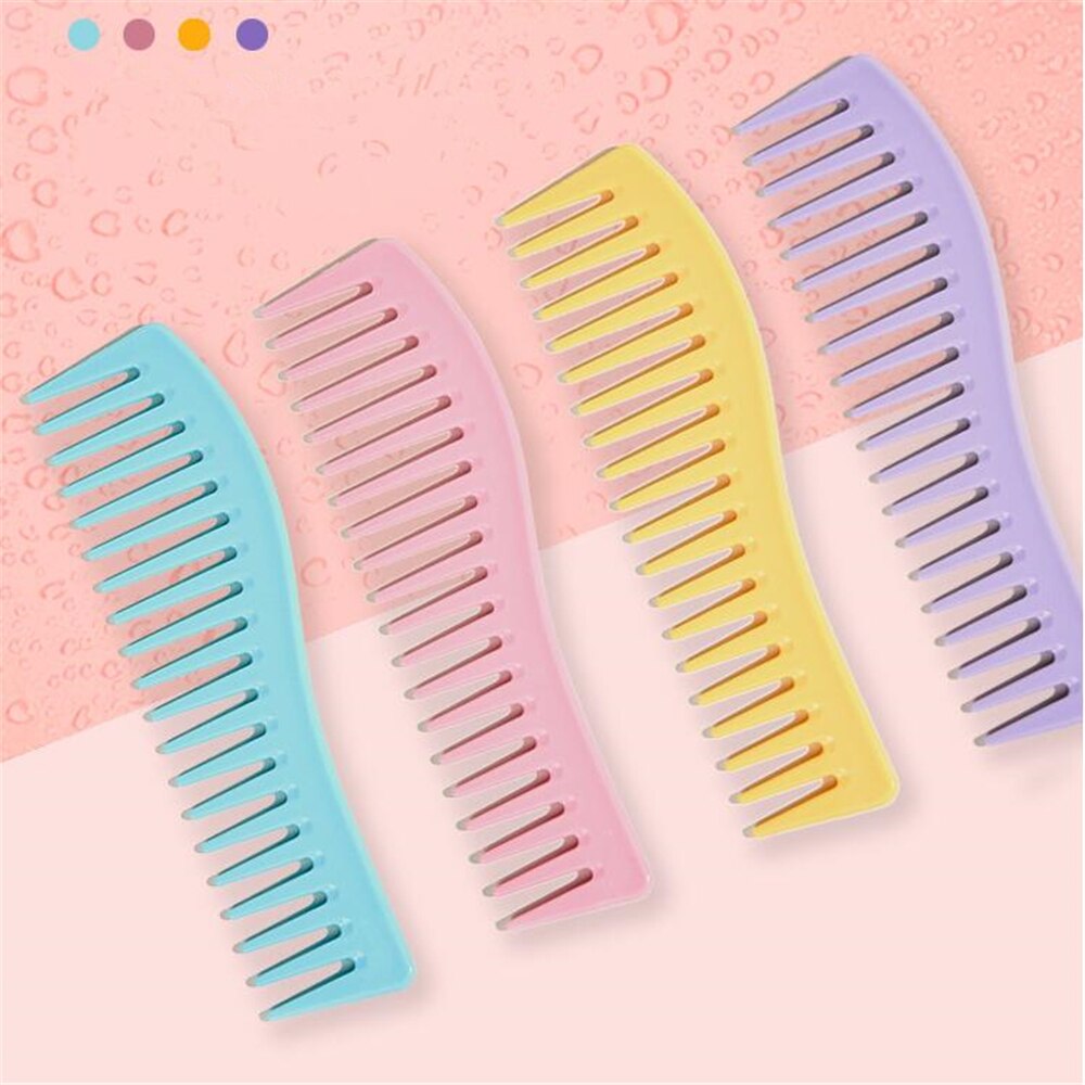 Wide Tooth Hair Comb Curly Hair Comb Detangling Hair Brush Anti-static Barber Hairdressing Dyeing Comb Salon Hair Styling Tool