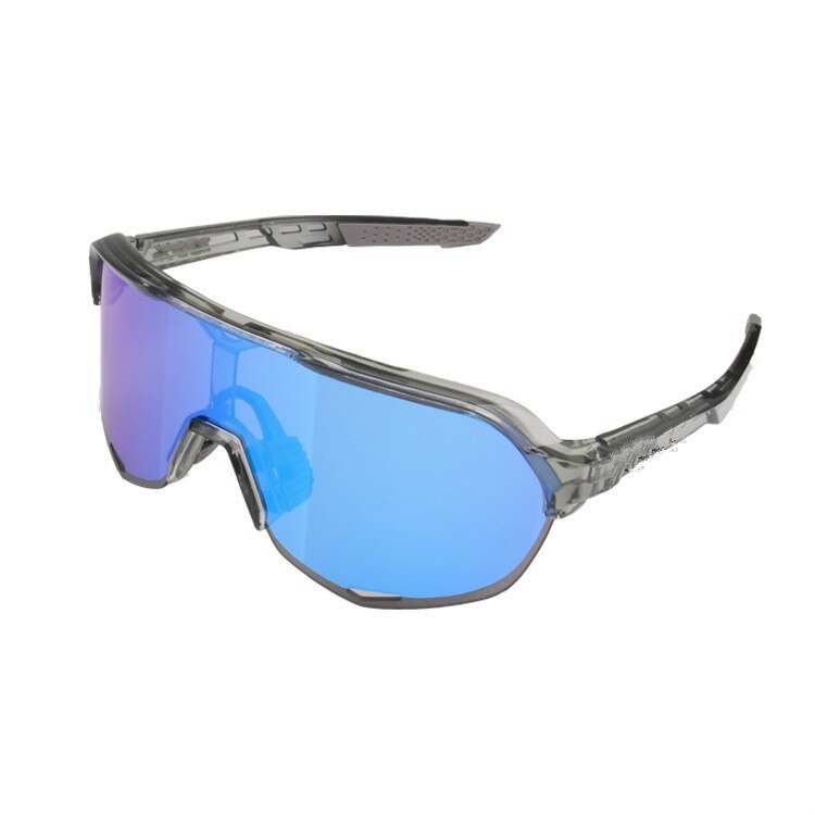 100 S2 Sagan Radfahren Brillen Radfahren Sonnenbrille Bicicleta Gafas Ciclismo Radfahren Gläser Radfahren Sonnenbrille 3 objektiv Polarisierten: grau Silverframe 