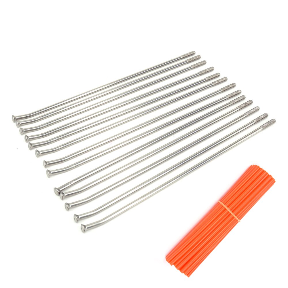 Motorcycle 19" Rear Wheel Stainless Steel Spokes Nipples And Tubes Cover For KAWASAKI KX125 KX250 KX250F KX450F KLX450R KX500 KX: Grey