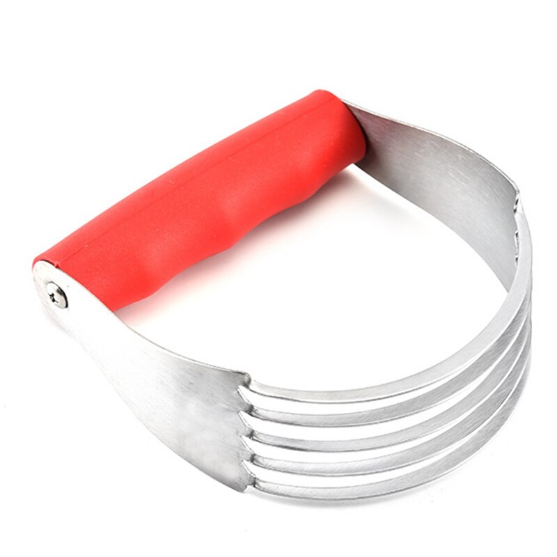 Dough Blender Rubber Handle Pastry Cutter Stainless Steel Dough Mixer Butter Mixing Blades Pastry Blender Kitchen Accessories