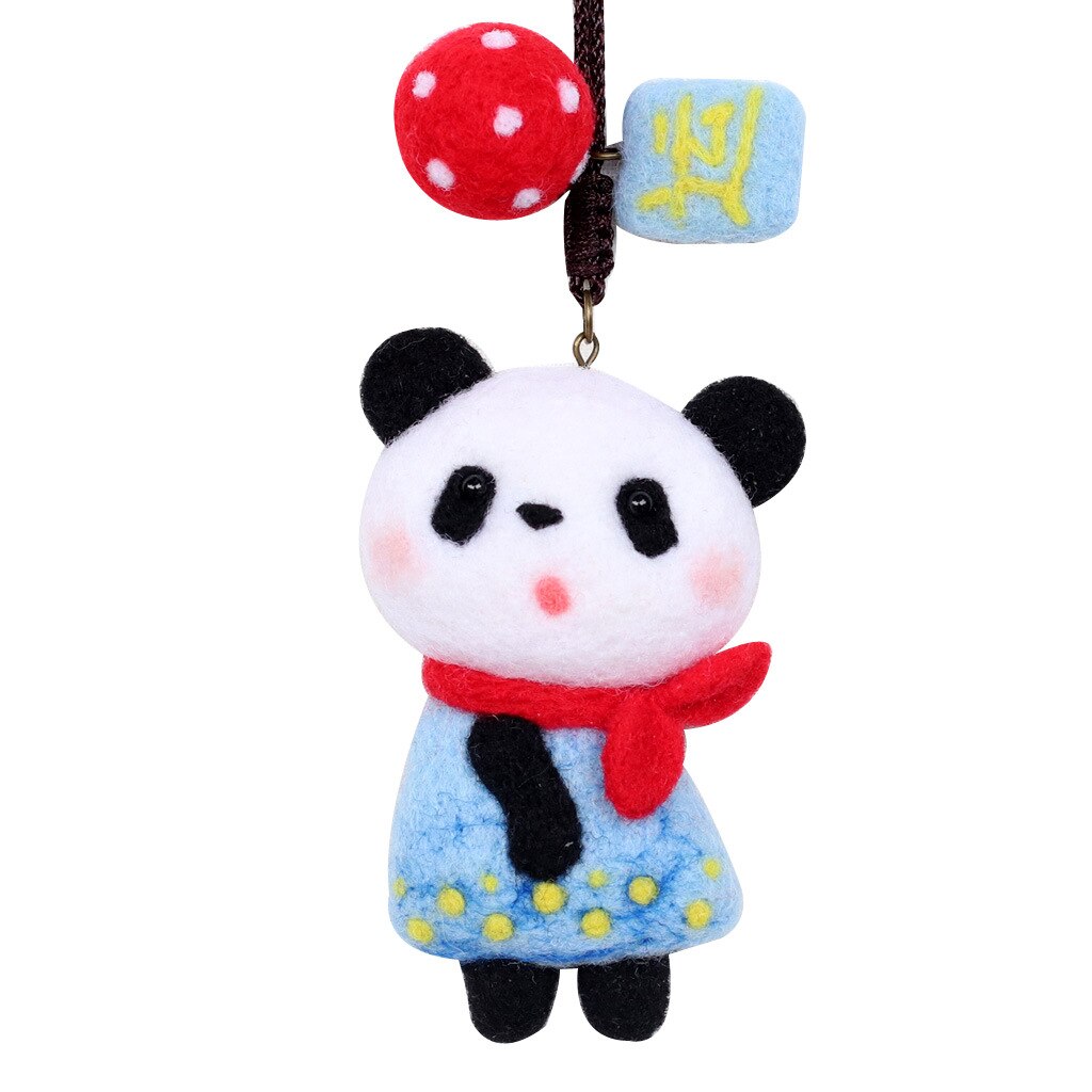 Wool Felt Poke Music Handmade DIYmaterial Package Lanyard Series Combination English The Instructions Wool Felt Material Package: 05