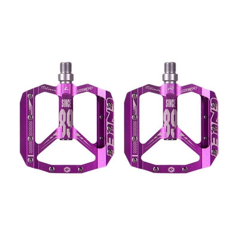 Enlee ultralichte fietspedaal, mtb racefiets lagerpedaal, dh off-road voertuiguitrusting, pedaal, buitenfiets accessoires: Paars