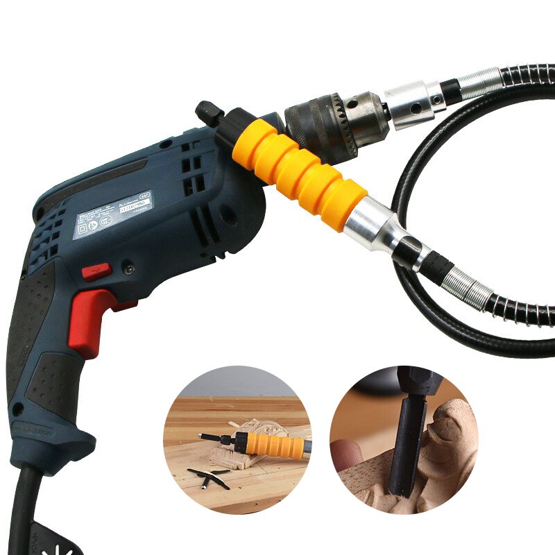 7Pcs/Set Electric Chisel Carving Tools Set Portable Furniture Wood Carving Tool with 5 Carving Tips Wrench Flexible ShaftHot