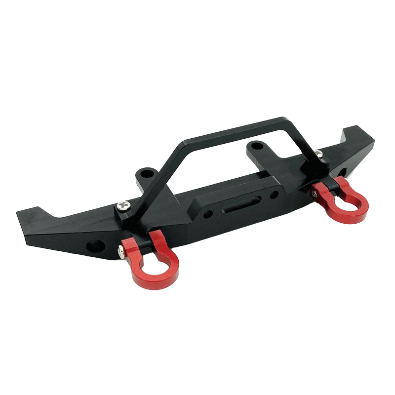 Parachoques delantero anticolisión de Metal, adecuado para WPL C14 C24 C24-1 1/16, piezas de mejora de pista de camión 4WD para coche de Control remoto: Negro