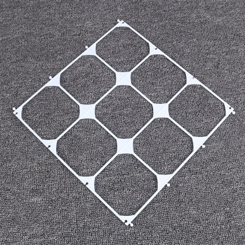 10 stuks witte vierkante 9 roosters ballon plastic vierkante houder podium achtergrond grote gaas muurdecoratie