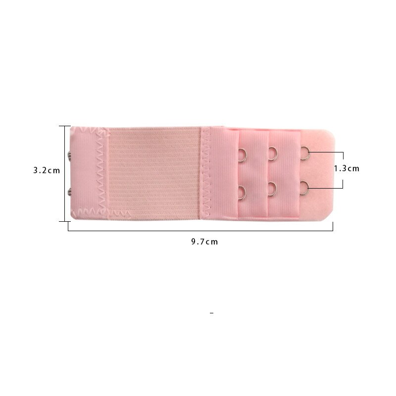 1PC Women Bra Extender 3 Rows 2 Hooks Elastic Adjustable Lengthen Clasp Covered Button Underwear Bra Accessory 8 Colors: A