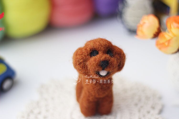Needle Felting Animals Mouse Hand Made Felt Rabbit Dog Cat Shiba Inu DIY Kit for Adults Starter Crafts Matrial: Taidigou