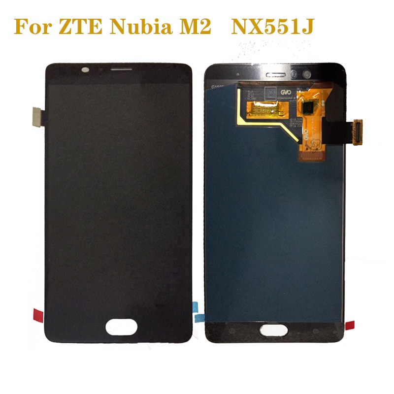 Voor Zte Nubia M2 NX551J Amoled Lcd Touch Screen Digitizer Vergadering Voor Zte Nubia M 2 Display Reparatie Onderdelen