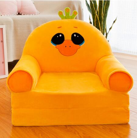 Baby børn sofa kun betræk ingen fyld tegneserie krone sæde børn stol pæn pushud småbørn børn betræk til sofa klap: 6