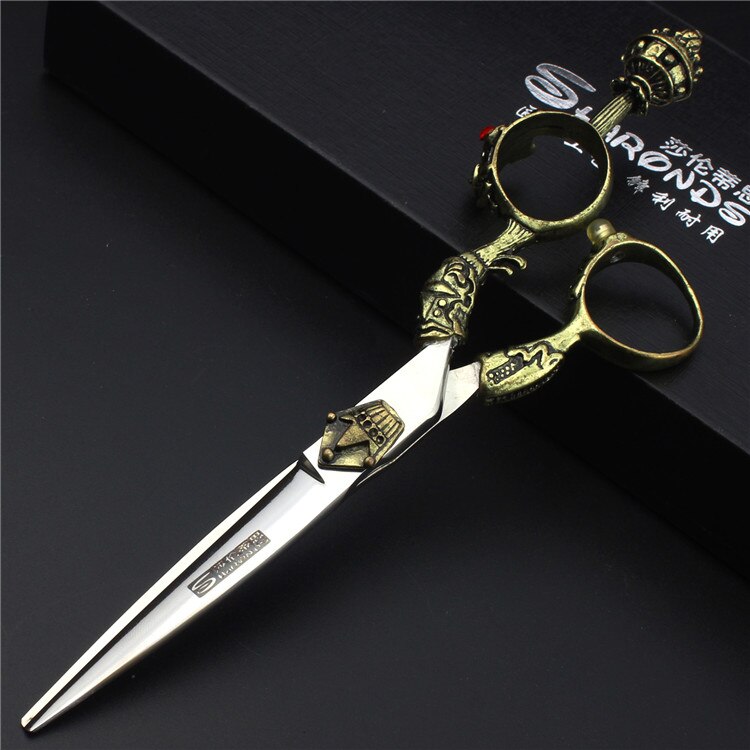 5.5/6/7 Inch Pet Scissors Dog Grooming Scissors for Groomer Japan Cutting Shears Sharp Edge Animals Haircut Logo Engraving: 6inch zwp-cutting