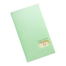 Smile Business Card Holder organizador ID tarjeta de crédito caso bolso monedero 120 tarjetas titular verde