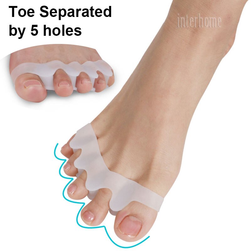 5 tenen Voet Brace Hallux Valgus Correctie Overlappende Hamer Separator Correctie Voet Spalk Bone Orthopedische Apparaat Voeten Zorg