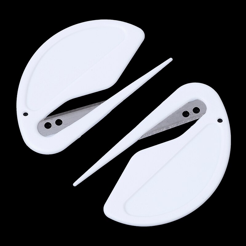 2 Stks/partij Briefopener Mail Envelop Opener Veiligheid Papers Bewaakt Cutter Blade Kantoor Apparatuur