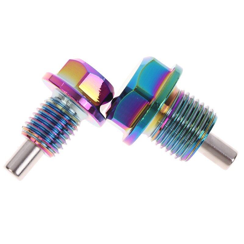 1PC Oil Drain Plug Bolt Chrome Aluminium Alloy Magnetic Oil Drain Bolt Oil Sump drain plug nut Oil Drain Plug M12 M14 M16 M20