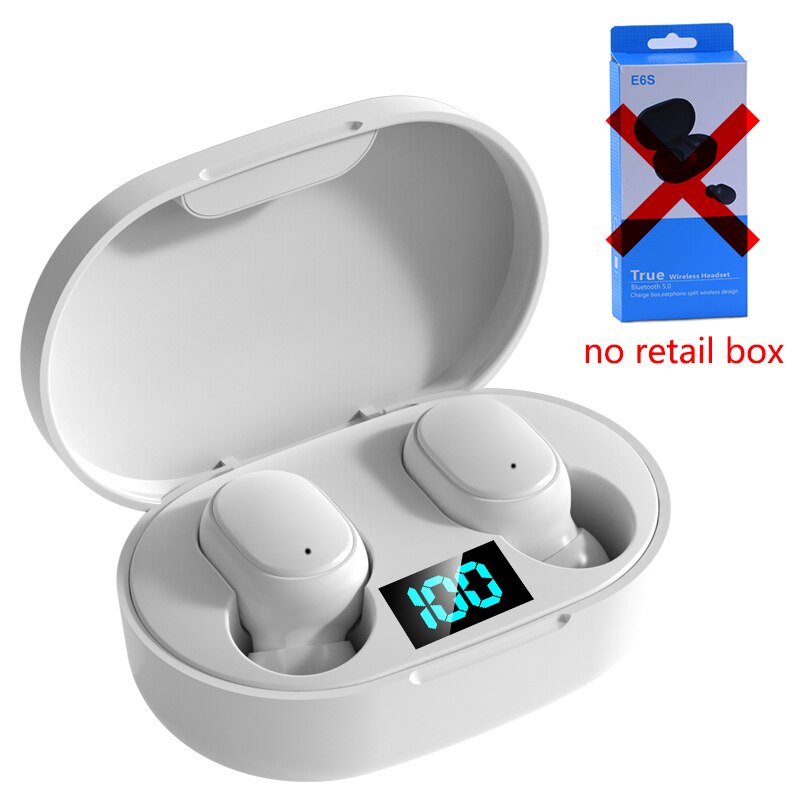 ROCKSTICK E6S Wireless TWS Bluetooth 5.0 Music Game Earphone Mini Earbuds and Charge BOX Sport Headset for xiaomi All Smartphone: W without retail box