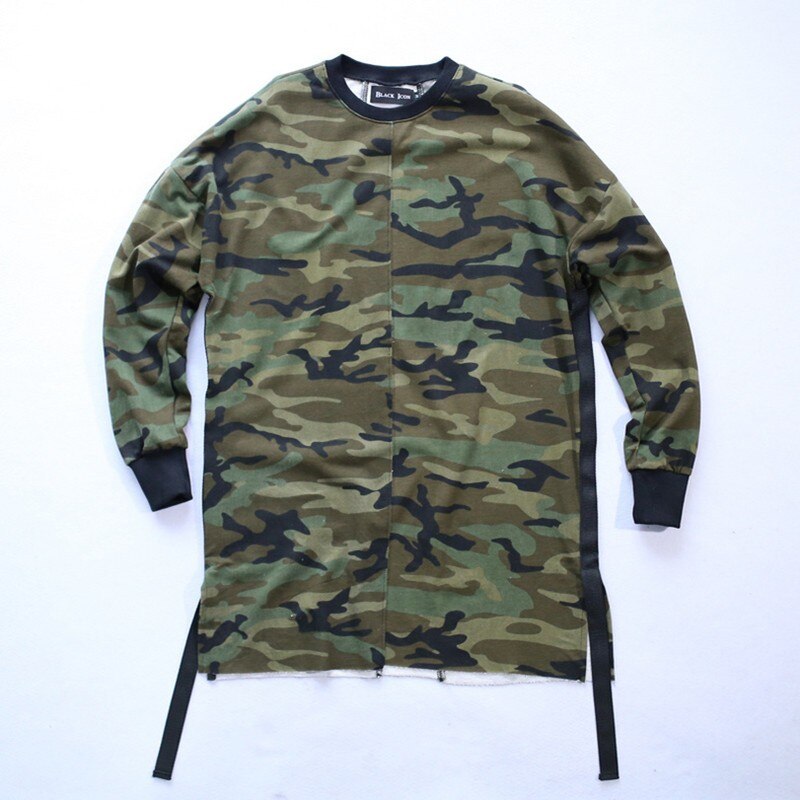 NOVEDAD DE , camiseta de manga larga de camuflaje, camiseta de hip hop estilo swag street urbano para hombre, camiseta de gran tamaño de gran , camiseta de camuflaje para hombre