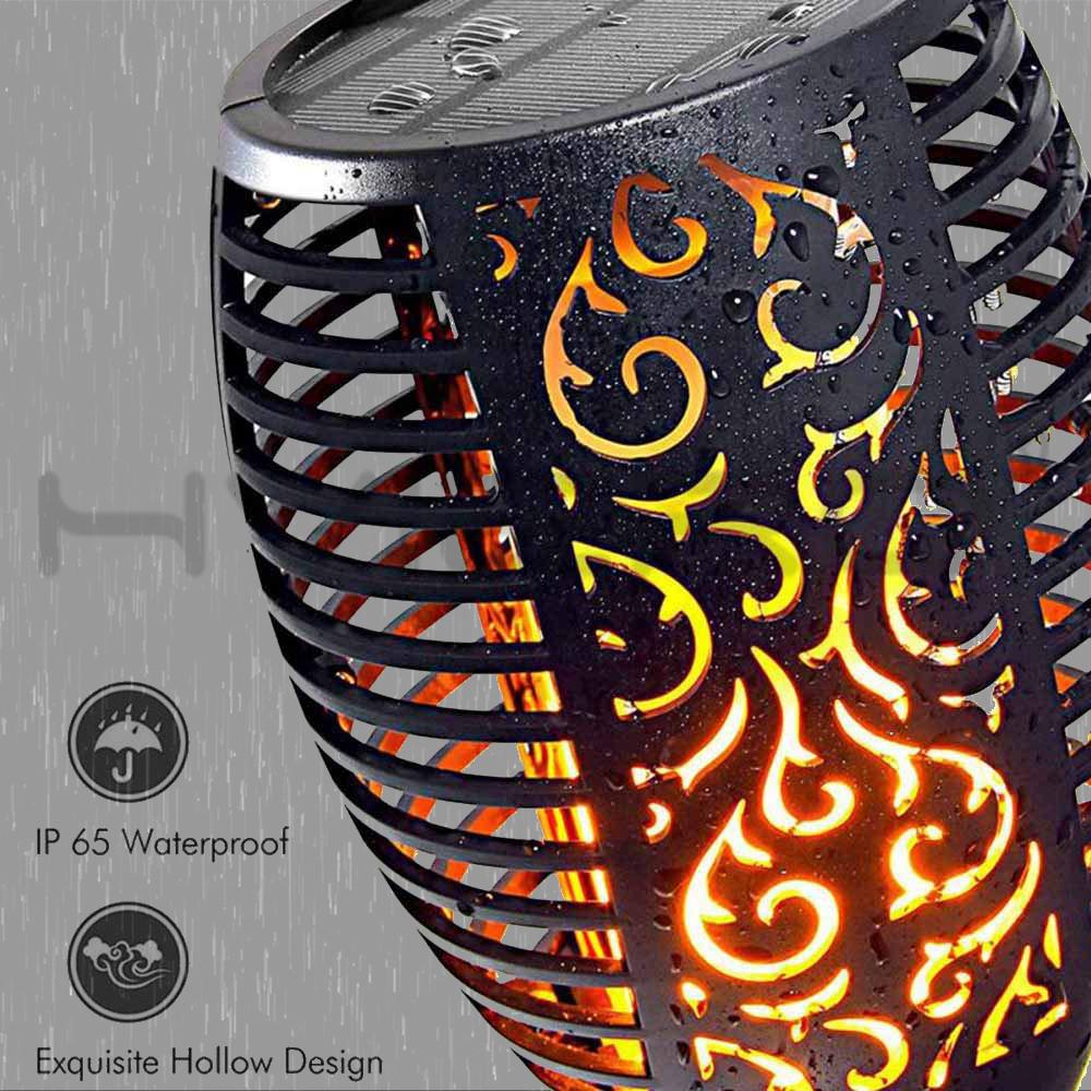 LED Solar Flame Light Lamp Flickering Waterproof Garden Led Decoration Landscape Lawn Lamp Path Lighting Torch Outdoor Spotlight