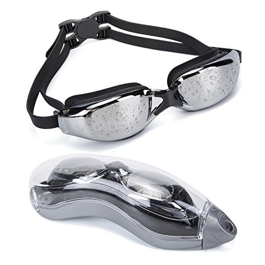 Set Professionele Verstelbare Zwembril Hd Anti-Fog Bril Zwemmen Goggle Adult Bril Met Cap Neus Clip Set