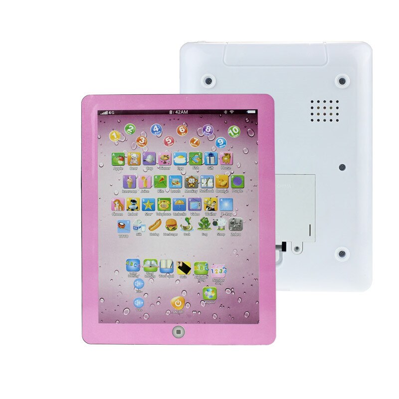 Kind touch type computer tablet engels leermachine speelgoed engels ipad vroege educatie machine speelgoed voor kind: C