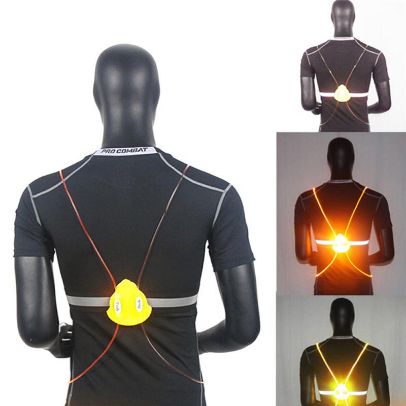 360 Reflective LED Flash Driving Vest High Visibility Night Cycling Running Riding Outdoor Activities Light Up Safety Bike Vest