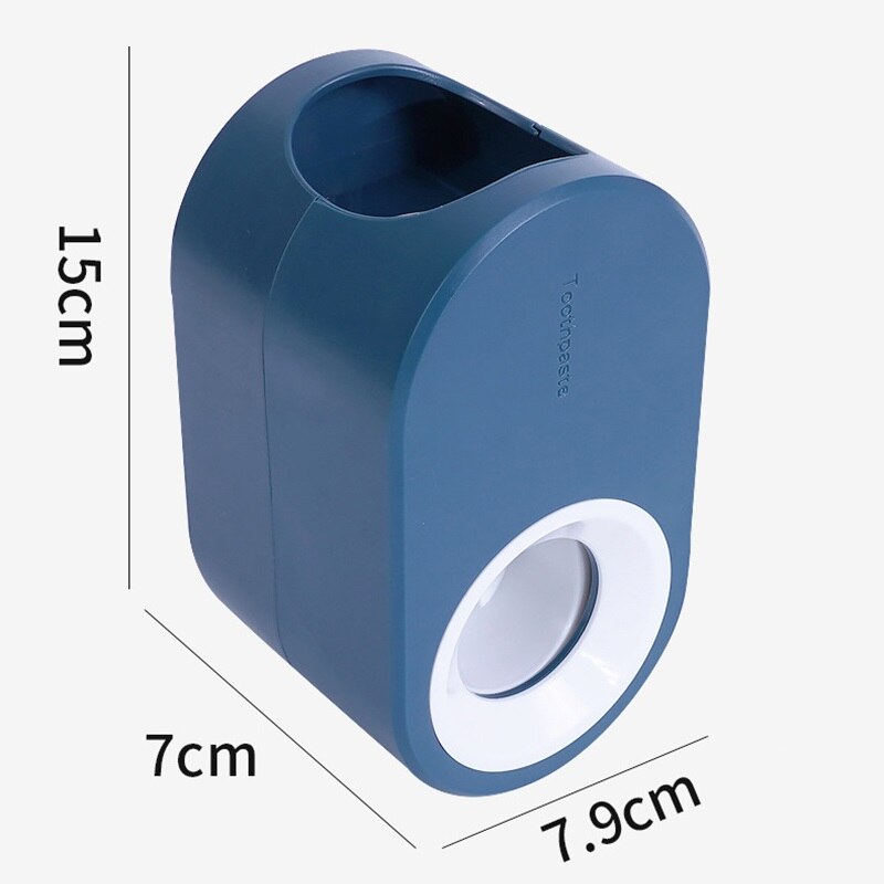 Adhesive Automatic Toothpaste Squeezer Set, Wall-mounted Toothpaste Holder, Toothbrush Rack, Wall Suction Toothpaste Squeezer