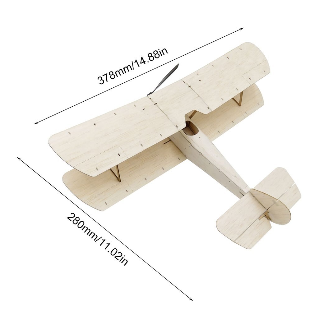 K6 kit/Elettronico Sopwith cucciolo RC Aereo di Legno di balsa 378 millimetri Warbird Aereo kit con Sistema di Alimentazione Brushless Aeromodellismo kit