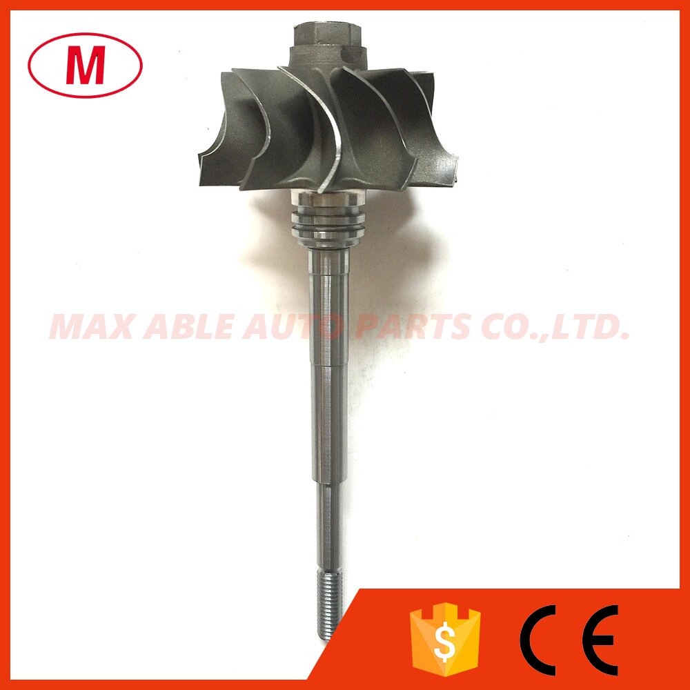 GT2554R/GT2560R 41.70/53.00 11 blades Turbocharger Ball bearing Turbo turbine shaft&wheel/turbine wheel 6.45mm tip height