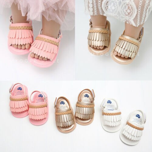 Brand Baby Kid Girl Tassels Shoes Sandles Summer Baby Shoes Infant Prewalker Princess Newborn 0-18M