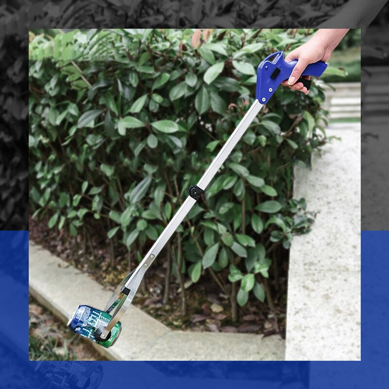 Foldable Aluminum Garbage Pick Up Tool Grabber Reacher Stick Reaching Grab Extend Reach Folding Grabber Pick Up Reacher Extend