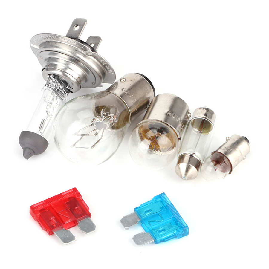 30 Stks/set H7 12V 55W Auto Halogeen Noodverlichting Gloeilamp Met Zekering Kit Universele Spares Auto accessoires