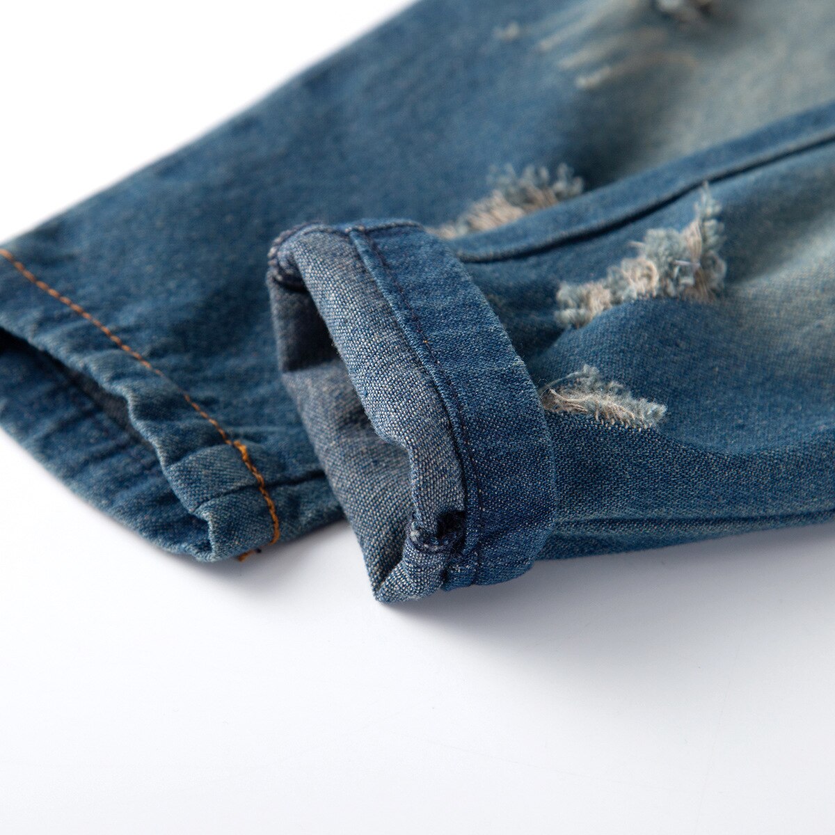 Frühling Und Herbst Kinder Baby Junge Strumpf Lange Denin Hosen Modische Zerrissene Jeans Lange Hosen für 1-6Y Jungen Tragen