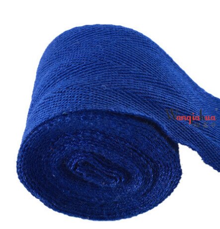 Cotton 2.5m Boxing Bandages Tied Hands With Fighting Wraps With Muay Thai Boxing Troublesome Hand Straps With Hand Guard: Blue