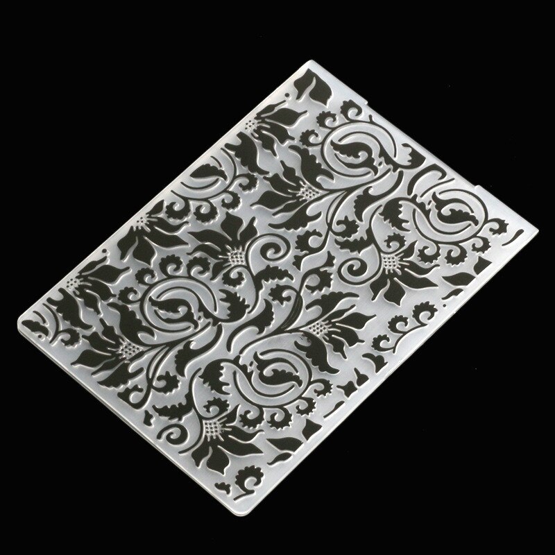 Heart Flower Lace Leaves Plastic Embossing Folders Stencils Template for DIY Paper Cards Album Scrapbooking Decoration: flower1