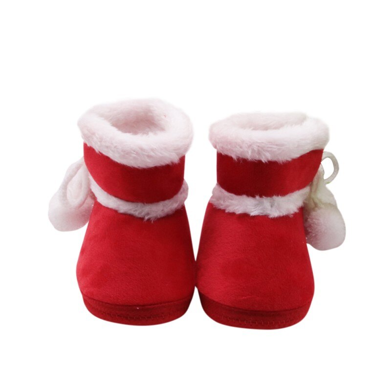 Nette Rote Baby Mädchen Stiefel Winter Herbst Dicke Warme Plüsch Party Prinzessin Kinder Schuhe