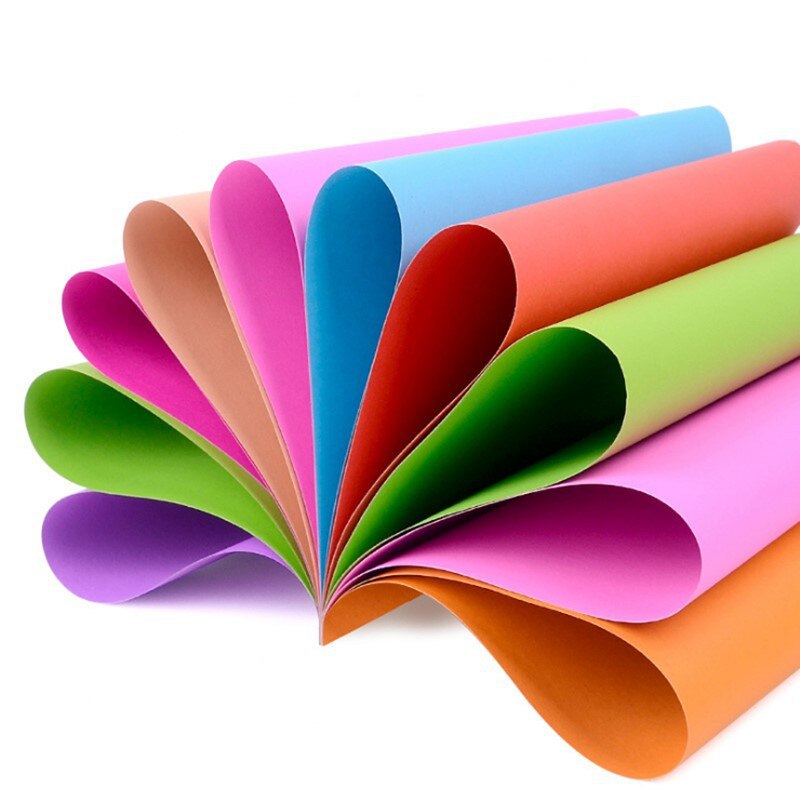 6pcs Solid Color Scrapbooking Paper A4 Folding Papers Handmade for DIY stamp dies decoration cards making craft Paper