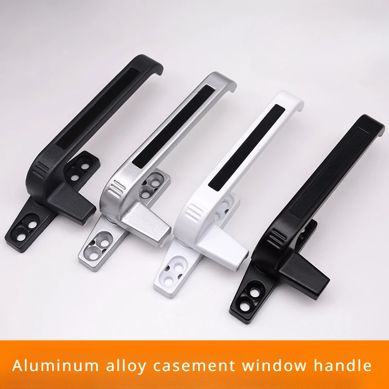 Syvformet vindueshåndtag med flad åbning og udvendigt tryk, plastikstål aluminiumslegering vindueslåshåndtag