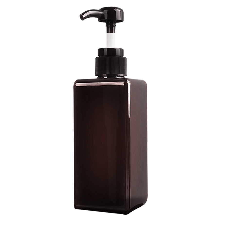 Etiquetas impermeables para champú, dispensador de jabón, pegatina para botella, ducha, Baño: 650ml brown