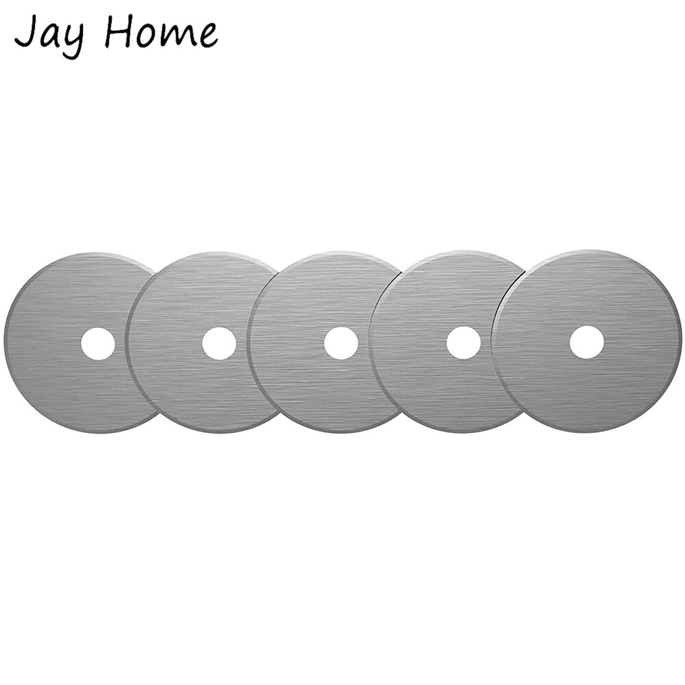 5/10Pcs 45mm Rotary Cutter Blades Stainless Steel Fabric Leather Cutting Blades for Quilting Sewing Rotary Cutter Blades Refill: 5Pcs