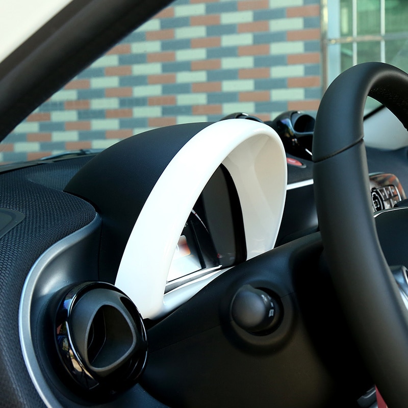 Panel de instrumentos para Interior de coche, decoración de embellecedor, pegatinas para Estilismo de coche, para Mercedes Smart Fortwo 453 Forfour