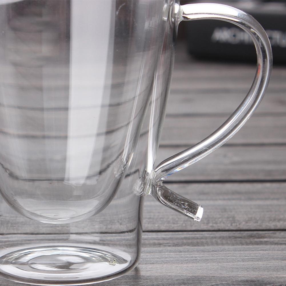 Hoge Borosilicate dubbelwandige Glazen Cup Thermische Isolatie Bloem Bakje Transparant Innovatieve hittebestendige Koffie Cup
