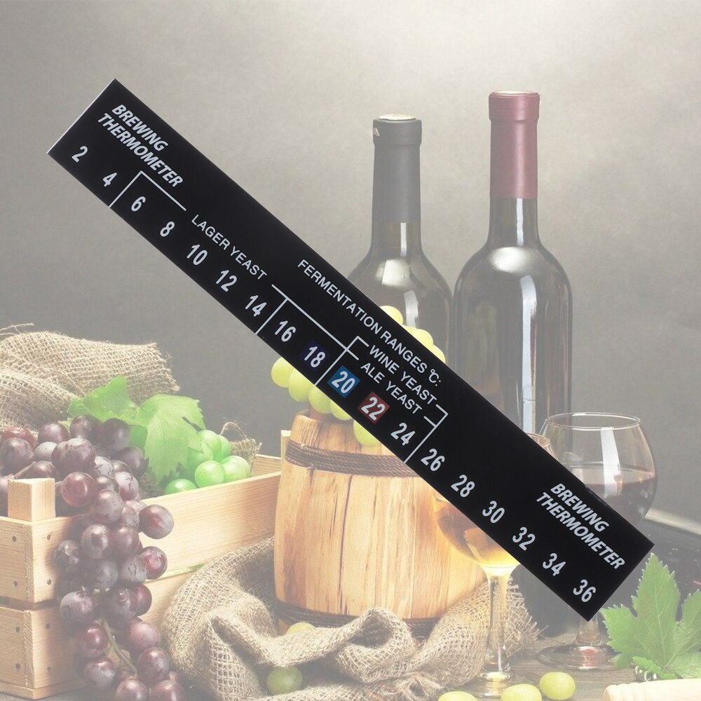 1PC Zwart PVC Wijn Geesten Brouwen Thermometer Sticker Digitale Gesneden Bier Lijmen Strip Testing Tool Home Keuken Accessoire