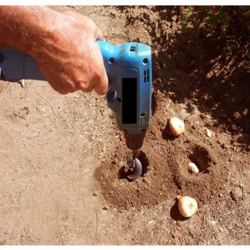 Handboor Charge Elektrische boor Grondbit Irrigeren Planten Vijzel Boor Graven Gat Lamp Plant