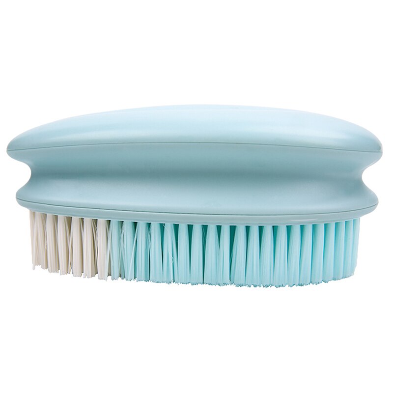 Multi-function Brush Handle Boot Cleaner Portable Shoe Cleaning Kit Laundry Tool Home Floor Brushes Shoe Cleaning Care Brush: Blue Laundry Brush