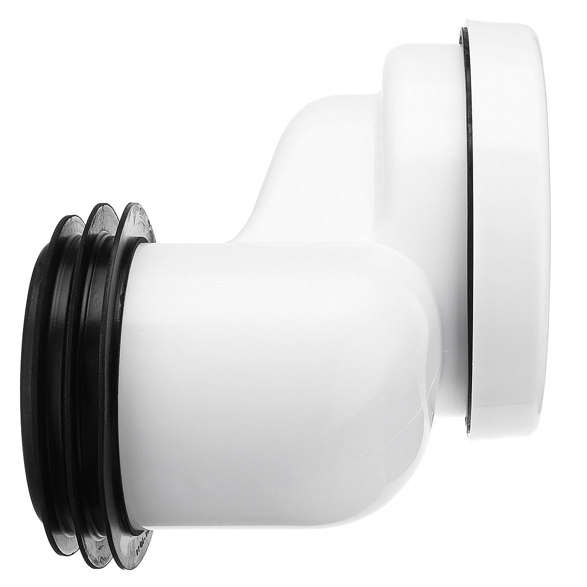 100mm PVC Offset Misaligned Toilet WC Waste Pan Connector Bowl Smooth Soil Pipe White PVC Bathroom Toilets Parts Accessories