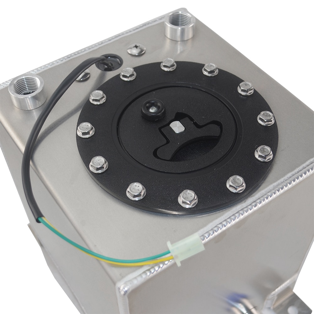 Hypertune - 10L Aluminium Fuel Surge tank mirror polish Fuel cell with foam inside/sensor HT-TK38