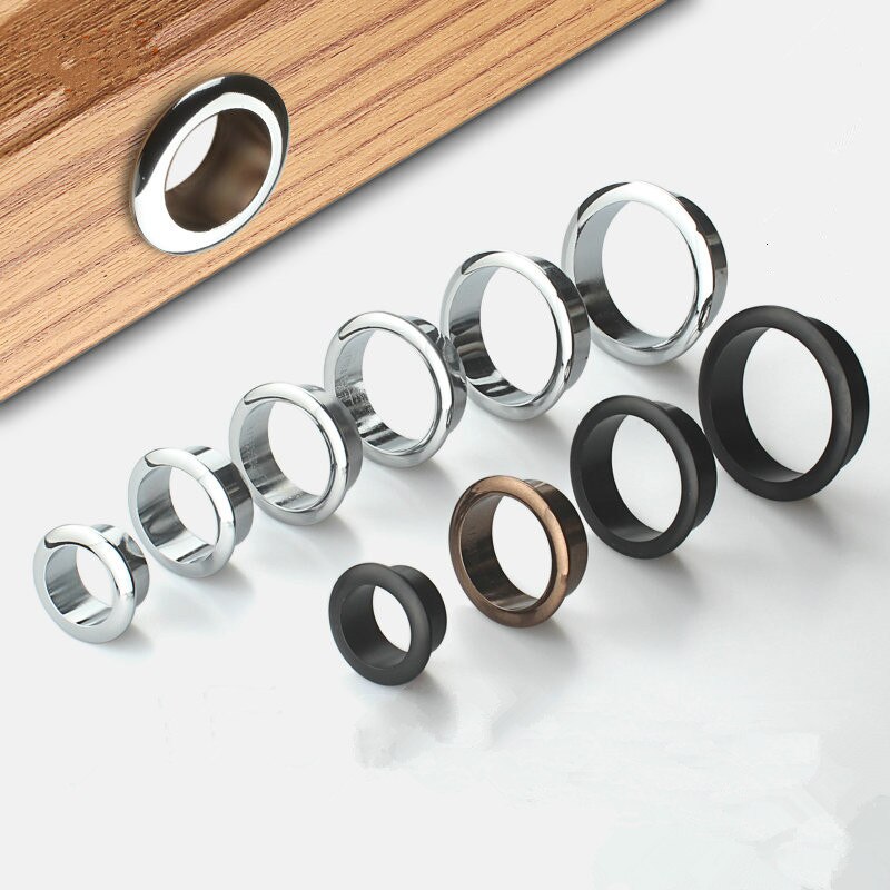 2pcs 45mm Round cable grommet desk table outlet Wire Hole decorative cover protector Nylon cabinet air vent ventilation system